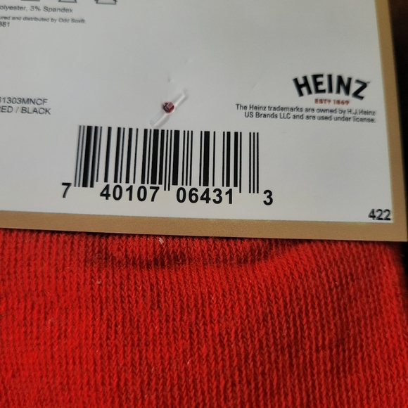 Heinz Ketchup Crew Socks - Picture 2 of 2
